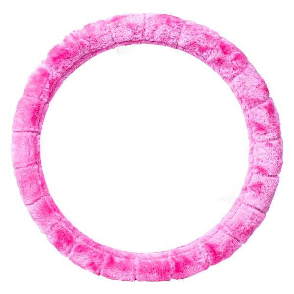 Xkeribom Lenkradbezug 37-38cm Lenkradschoner Lenkradschutz Plüsch Rosa Pink
